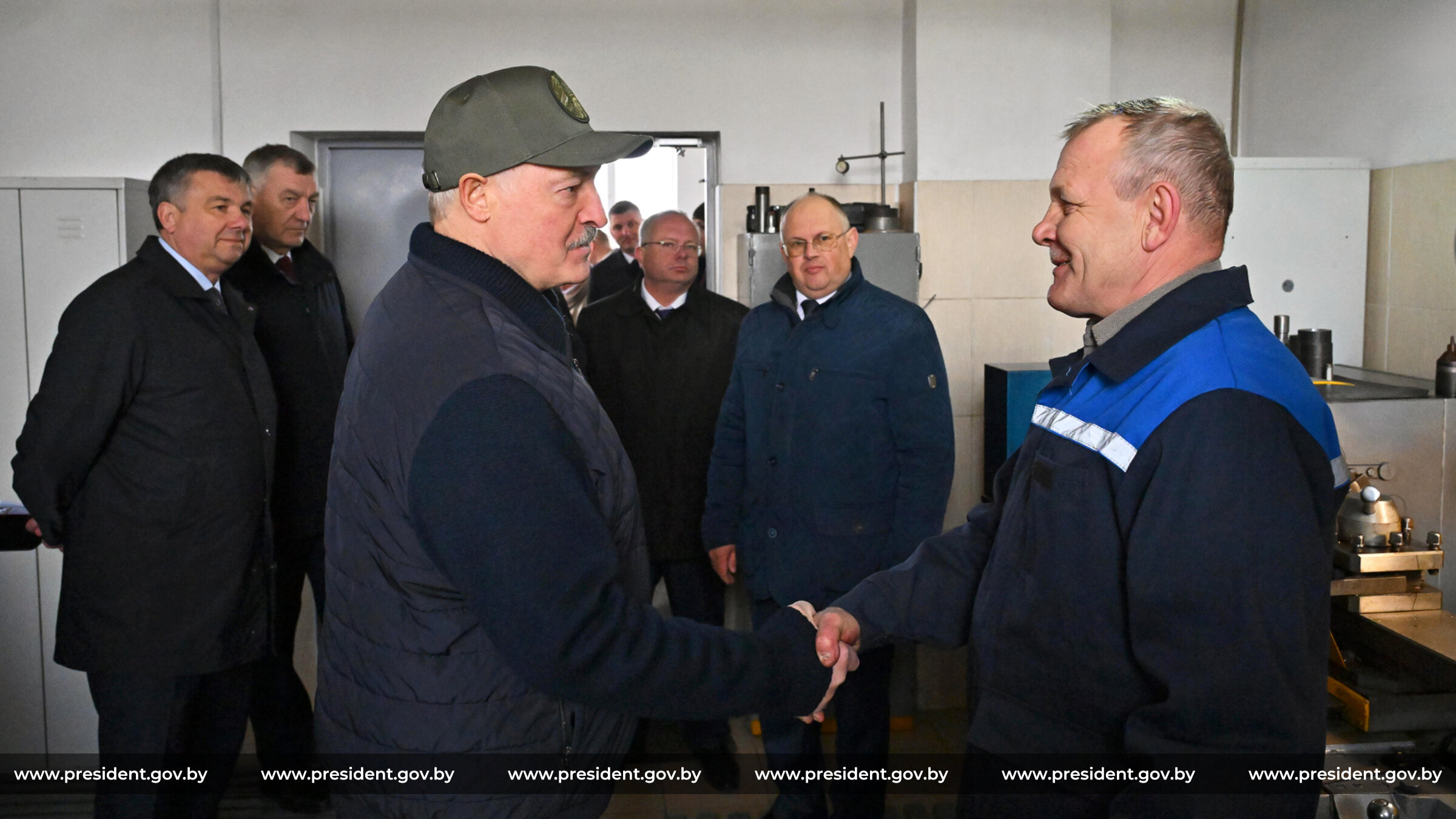 Рабочая поездка Президента в Наровлянский район Гомельской области 