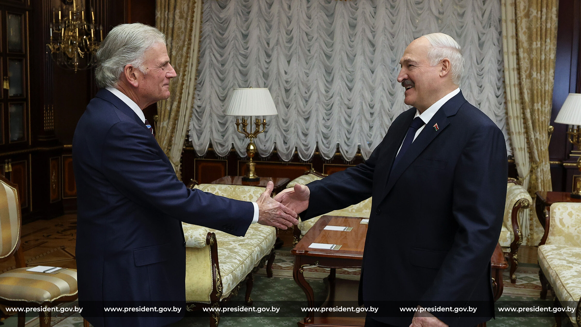Встреча Лукашенко с Франклином Грэмом - президентом и генеральным директором Евангелистской ассоциации Билли Грэма 