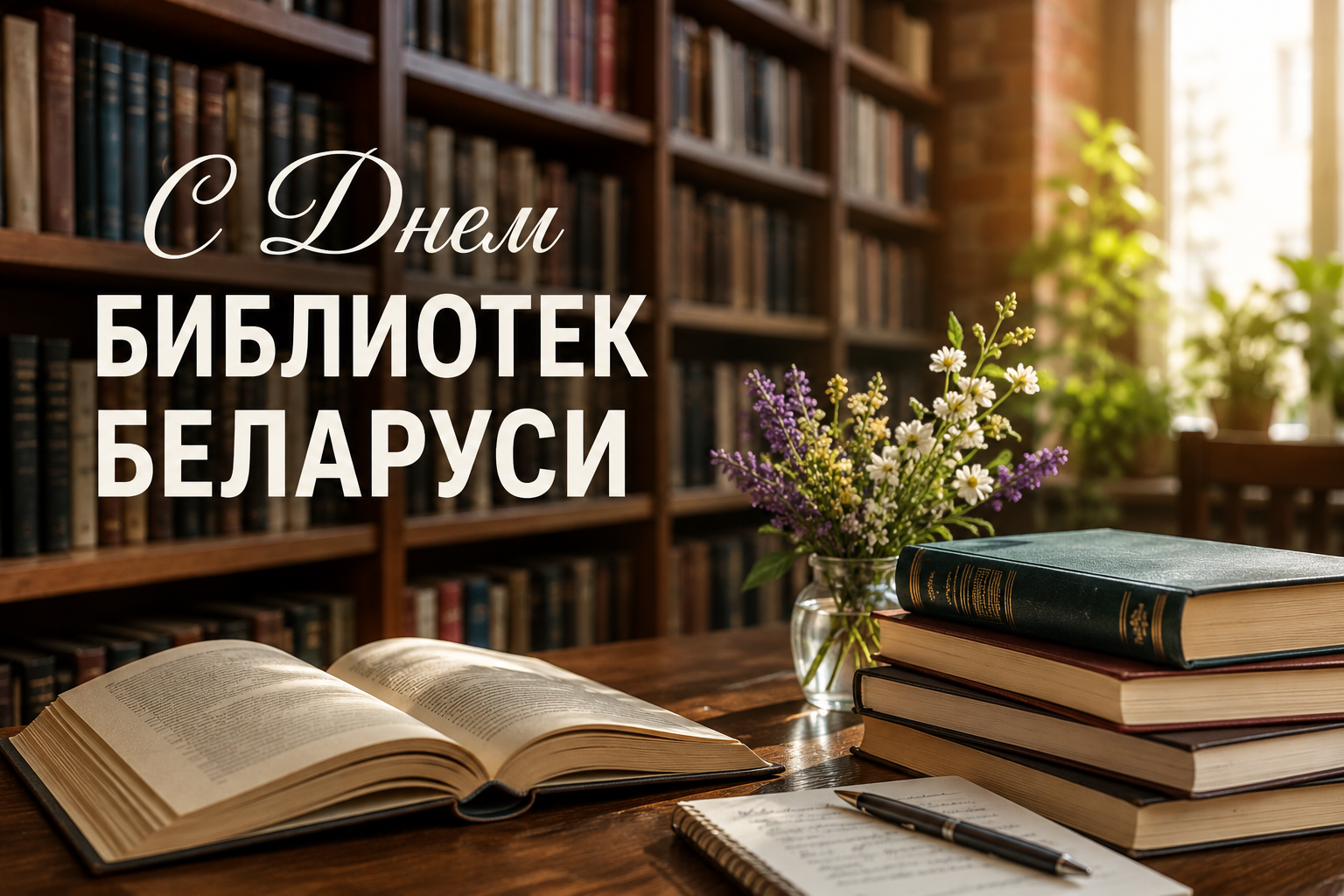 Поздравление председателя Любанского районного исполнительного комитета с Днем библиотек